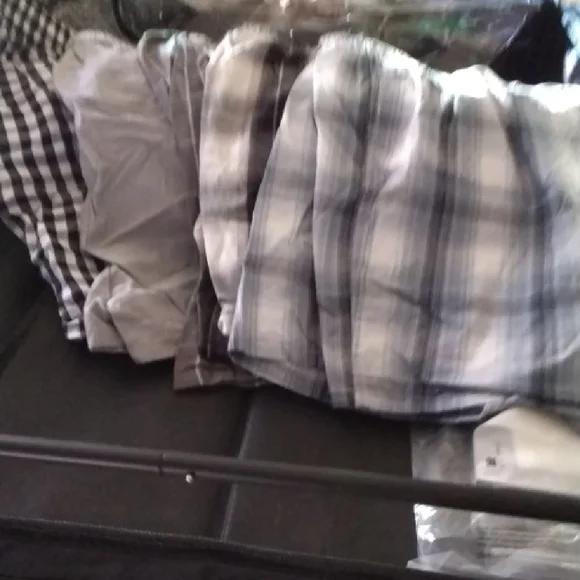 Men's Plaid and Checkered Boxers Collection 5pairs NEW - Picture 1 of 11